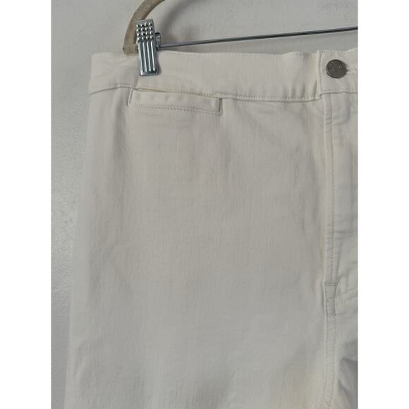 NWT Madewell Emmett Wide Leg Cropped Welt Pocket White Jeans Size 33 - Picture 8 of 12